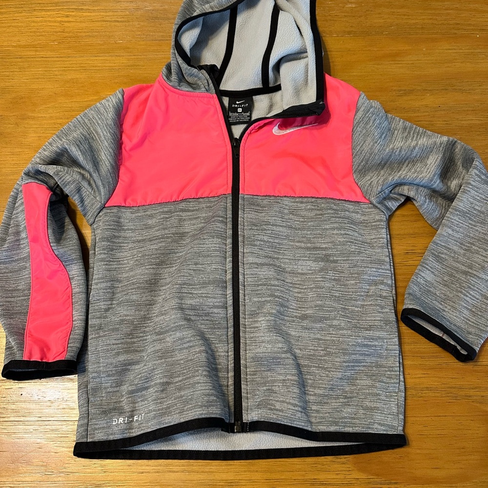 Nike Pink and Gray Dri-FIT Jacket